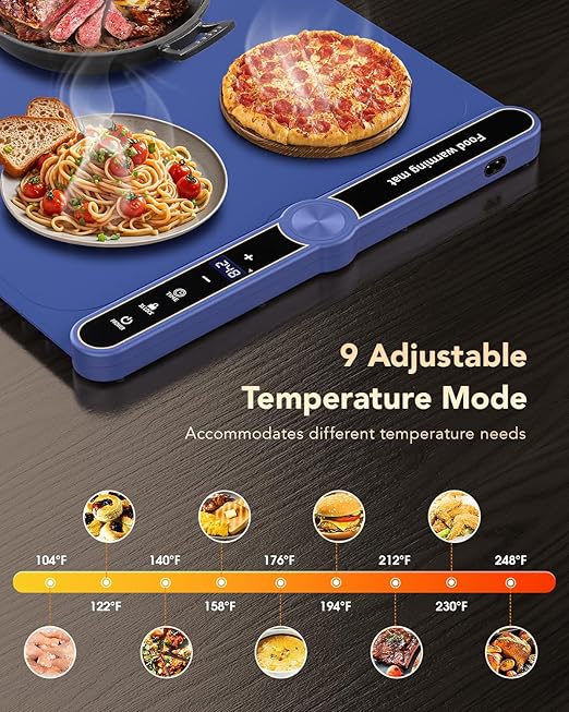 9 adjustable temperature modes